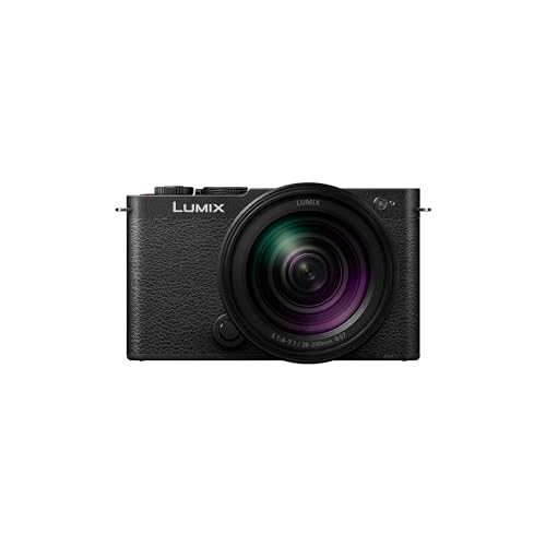 Panasonic Lumix DC-S9HE-K Câmara Vlog, porta aberta, quadro completo, sem espelho, 24,2 MP, 6K/4K, PDAF 779, estabilização de imagem, ângulo livre, WiFi 5 GHz, preto, lente 28-200 MM 7)