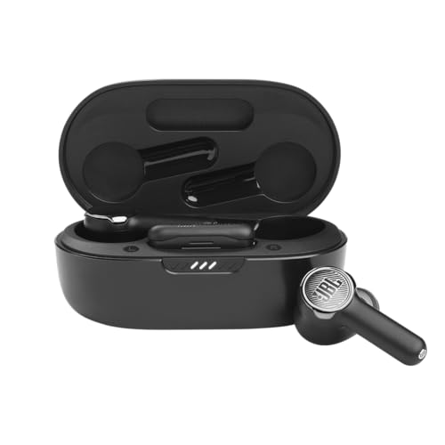 JBL Auriculares Quantum TWS jogos de eSports, baixa latência, In Ear, auriculares Bluetooth com cancelamento de ruído com 22 horas de duração da bateria, preto