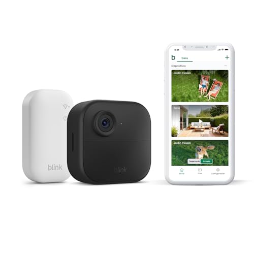 Nueva Blink Outdoor 4: cámara de seguridad inteligente HD sin cables, 2 años de autonomía, detección de movimiento optimizada, compatible con Alexa (sistema de 1 cámara con Sync Module Core incluido)