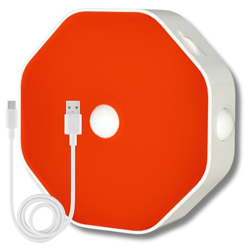 Toys4Boys LED Luz de presença infantil bateria 1000 mAh - luz vermelha noturna melatonina com montagem magnética - luzes com sensor de movimento triplo - luzes vermelhas para dormir ideais para