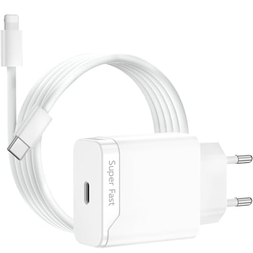 Carregador de carregamento rápido para Phone 14, 14 Pro, 14 Pro Max, 14 Plus, 13, 12, 11, SE, XR, X, XS, 8, 25 W USB C adaptador de parede com carregador tomada rápida