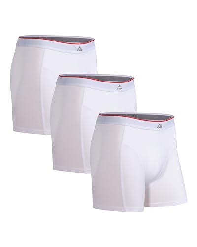 DANISH ENDURANCE Cuecas de homem Boxer de bambu, com ou sem bolso, macias e elásticas, 3 Pack - Boxer homem, roupa interior