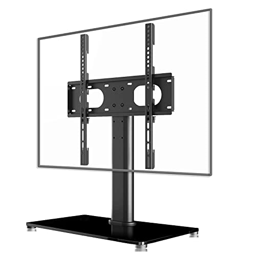 Suptek Suporte para TV de pé para ecrãs de 17-55 polegadas LED/LCD/Plasma, altura ajustável suporte para TV mesa, MAX VESA 400 x 400 mm (TS001-02)