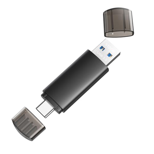Memória USB de 512 GB 3.0 JOIOT Pen Drive USB C 3.0 2 em 1 lápis USB 128 GB stick de memória para Android telefone PC preto de alta velocidade armazenamento dados