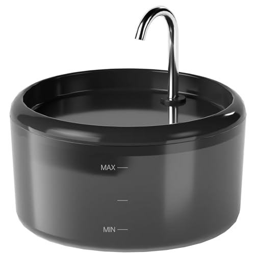 Fonte para gatos bebedor gatos: Fonte gato automático - 2,4 l fonte de água para gato elétricas silenciosa - dispensador de água interior para cão médio / pequeno - bebedor filtrado água fresca