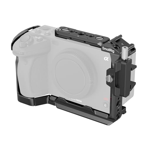SMALLRIG Gaiola para Sony FX30 FX3, superfície brilhante clássica, sapato incluído e rail NATO, compatível com cabo XLR original - 4183B
