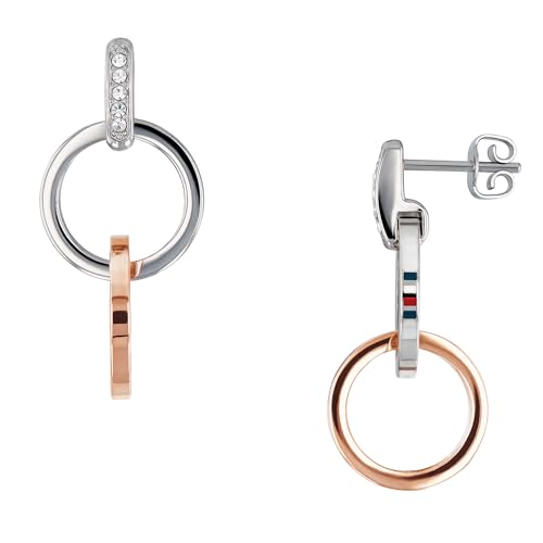 Tommy Hilfiger Relógio analógico de quartzo para mulher com correia de malha de aço inoxidável