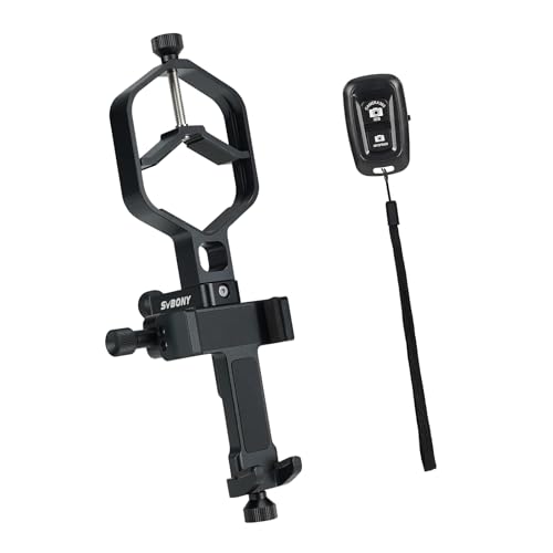 Svbony SV214Pro Adaptador universal para telemóvel, adaptador de 3 eixos móvel suporte Mount para telescópio, acessórios compatível com catálogo binóculos monocular (44-64 mm)