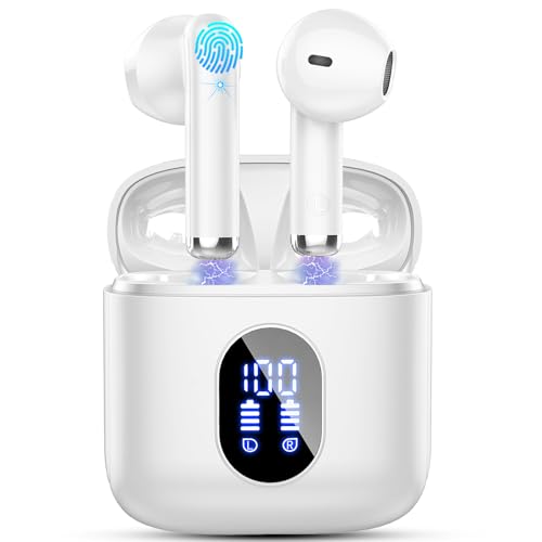 Drsaec Auriculares Bluetooth, auriculares Bluetooth, auriculares sem fios, auriculares desportivos IP7 impermeáveis