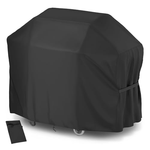 Velway Capa para churrasco impermeável 132 x 68 x 109 cm, cobertura para churrasco 210D Oxford protetor resistente ao desgaste - anti-vento/anti-pó/anti-humidade/anti-UV - preto