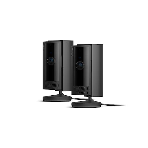 Ring Cámara interior (Indoor Camera 2ª gen) | Cámara de vigilancia wifi con enchufe para mascotas, vídeo HD, comunicación bidireccional, cubierta de privacidad | 30 días gratis de Ring Home, 2 Cámaras