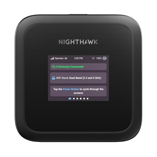 NETGEAR Nighthawk M3 (MH3150) 5G Router SIM e Router móvel WiFi 6 AX3600 até 2,5 Gbps | Hotspot portátil desbloqueado com ranhura SIM, MiFi 4G/5G para casa ou empresa