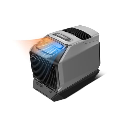 Ar condicionado portátil EcoFlow WAVE 3 com bateria adicional WAVE 2, refrigeração 1800W, aquecimento 2000 W, autonomia de 8 horas, controlo através da aplicação, ideal para campismo, lojas de