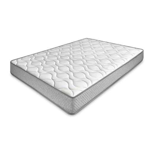 amuéblate online - Colchão viscoelástico Carla (frente e verso) multicamada com firmeza-dureza média-alta, altura 21 cm, antiácaros, anti-bacarias e hipoalergénico, 90 x 190