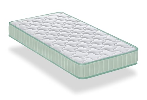 Dormio - Colchão de berço viscoelástico respirável, antiácaros, antibacteriano. Núcleo eliocel puro de alta densidade. Tamanho 60 x 120 altura 12 cm.