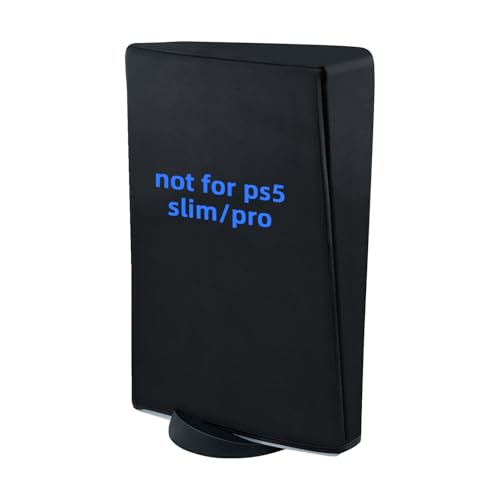 Tolesum Capa protetora para PS5, capa antipoeira para PS5 edição digital / consolas ultra HD - não para PS5 Slim/Pro- preto