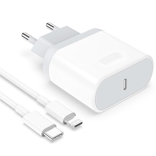 Anigaduo Carregador para iPhone carregamento rápido - para iPhone 14/14 Plus/14 Pro/14 Pro Max/13/12/11/X/XS MAX/XR/SE/8/7/6, 25 W USB C tomada rápida com 2 M cabo adaptador de parede Cabo Cor-de-rosa
