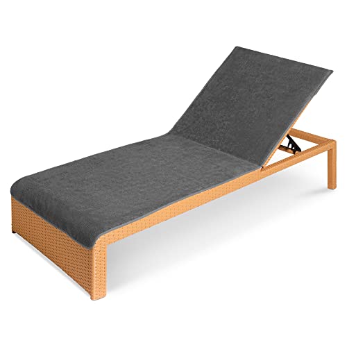 JEMIDI Toalha para espreguiçadeira, capa de ondulação para tapete de rede exterior de praia, piscina, jardim Camping, adequada para máquina de lavar roupa, 75 x 200 cm