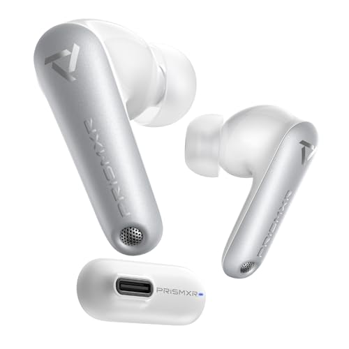 PRISMXR Auriculares sem fios para jogos compatíveis com PS5/4, Meta Quest3/3S (chave USB-C incluída), baixa latência de 25 ms, Bluetooth de 2,4 GHz para Steam Deck, Switch, PC - Vega T1, branco