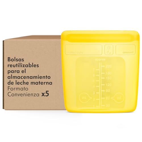 Medela Sacos reutilizáveis para conservação de leite materno, com ampla abertura e sistema com fecho duplo, adequados para frigorífico e congelador, 220 ml, reutilizáveis até 500 vezes