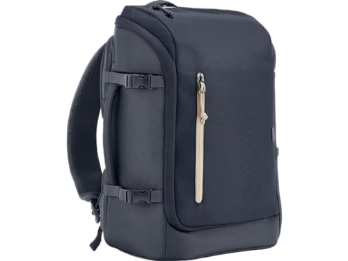 HP Mochila para ordenador portátil de 15,6 pulgadas, impermeable, unisex, cremalleras con cierre, material reflectante, compartimento RFID