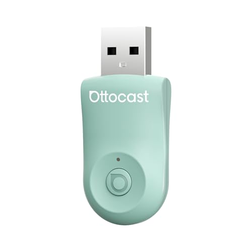 OTTOCAST Mini adaptador sem fios CarPlay e Android para carro (verde)