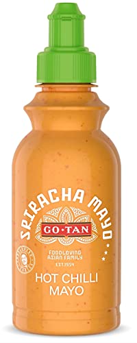 Go-Tan Molho Sriracha maio, tempero com toque picante, mistura Sriracha e maionese, Sriracha maio, 215 ml (embalagem de 1)