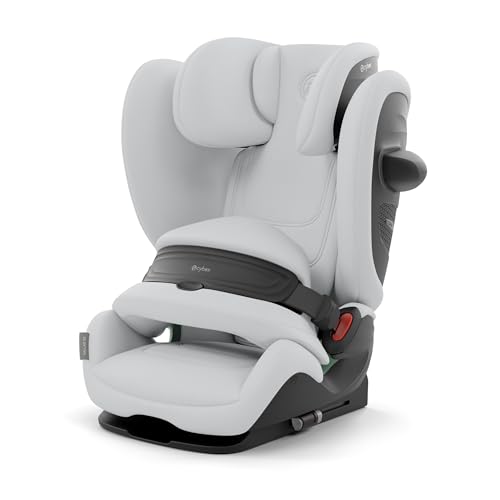 Cybex Gold Cadeira de carro Pallas G i-Size, 76-150 cm, 15 meses a 12 anos, aprox. 9 a 50 kg, conforto, pérolas G2, cinzento (cinza claro)