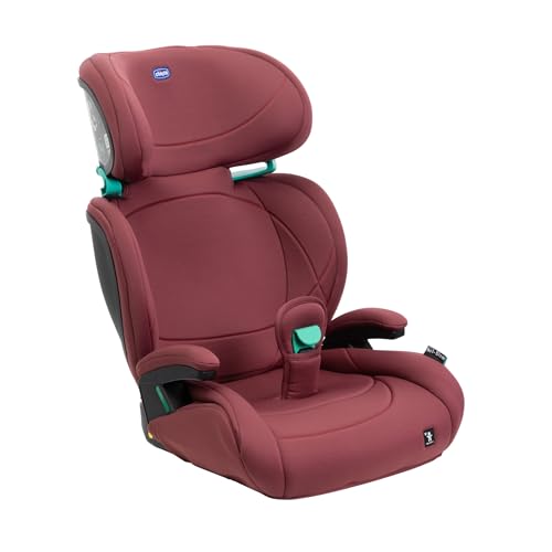 Chicco Quizy Lite i-Size, Cadeira infantil para carro 3-12 anos (100-150 cm), peso 15-36 kg, fácil de instalar, recarregável, ajustável em altura, apoios de braços acolchoados e assento confortável,