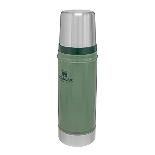 Stanley Classic Legendary Garrafa térmica 0,47 L - mantém o frio ou o calor 15 horas - termo café - cantil de aço inoxidável, sem BPA, adequado para máquina de lavar louça, Hammertone Green