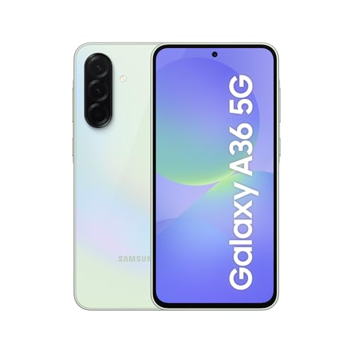 Samsung Galaxy A36 5G 256 GB telemóvel, 8 GB RAM, câmara 50 MP, limão, garantia do fabricante 3 anos + 1 ano extra