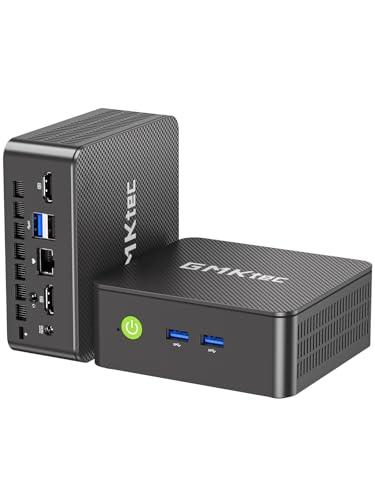 GMKtec Mini PC G3S N95 Processador Intel Twin Lake N95, 16 GB RAM 3200 MHz, SSD NVMe M.2 de 512 GB (compatível com PCIe 3.0), 4 portas USB 3.2, saída dupla HDMI 4K@60Hz