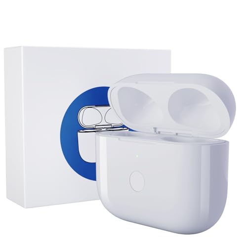 ULuck Estojo de carregamento sem fios de substituição compatível com Air pods Pro 1 e 2, 660 mAh capa de carregamento com botão Bluetooth para emparelhamento