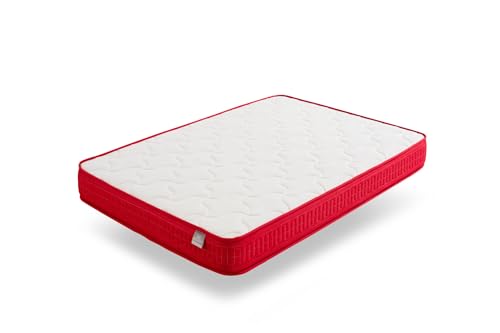 HOGAR24 ES - Colchão viscoelástico 90 x 190, MemoryFlex Plus adaptação ergonómica, tecnologia de ventilação ar fresco para uma experiência de sono refrescante, altura 22 cm