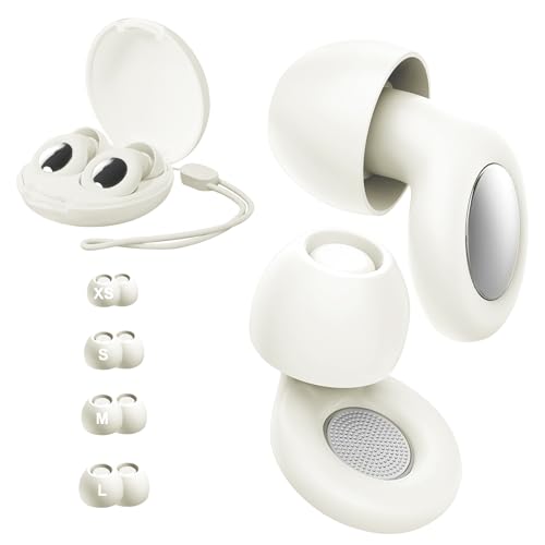 Tampões para dormir, tampões ouvidos ruído dormir 30 dB, tampões de silicone reutilizáveis ultra macias para concertos, viagens, XS/S/M/L