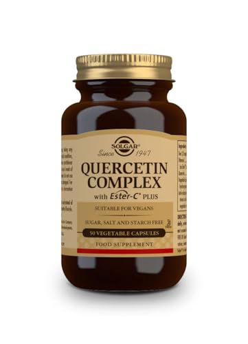 Solgar Quercitina Complex com Ester-C Plus cápsulas vegetais - embalagem de 50