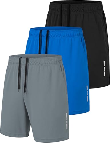 xtuwkzo Calções para homem desporto ginásio com bolsos, homens calções desportivos bermudas para homem calções desportivos calções corrida