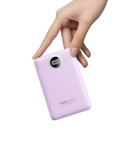 VEEKTOMX Power Bank 10000 mAh 22,5 W bateria externa carregamento rápido mini bateria portátil USB C Input & Output carregador portátil compatível com iPhone 16 15 14 13 Pro MAX Mini Plus Samsung
