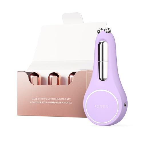 FOREO Set A Wink 'n' a Smile - BEAR 2 eyes & lips dispositivo alisador de microcorrente 3 x 3,5 ml sérum SUPERCHARGED Eye & Lip Contour Booster de FOREO - tratamento anti-olheiras e enchimento de