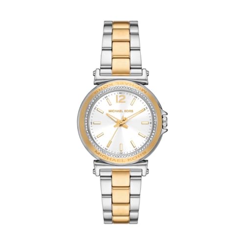 Michael Kors Reloj Maren para Mujer, Movimiento de Cuarzo a Tres Agujas con Correa de Acero o Piel