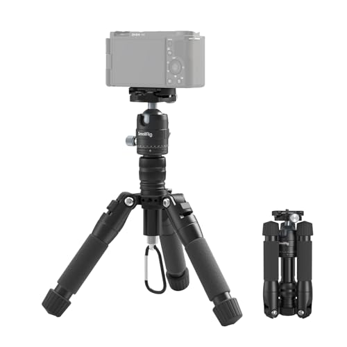SMALLRIG Mini tripé de alumínio de 20 polegadas/52 cm, tripé de mesa com bola de 360 °, Pocket Tripé para viagem, carga até 13 lb/6 kg - 4289