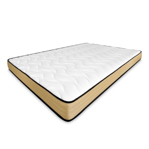 amuéblate online - Colchão viscoelástico Gold reversível, 120 x 190 cm, ideal para camas ninho ou beliche, firmeza e conforto ideais - antiácaros, antibacterianos e hipoalergénico