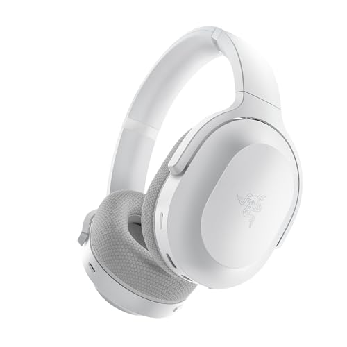 Razer Barracuda Auriculares sem fios para telemóvel e jogos multiplataparama (modos sem fios duplos SmartSwitch, microfones com cancelamento de ruído, TriForce Driver 50 mm) Mercury branco