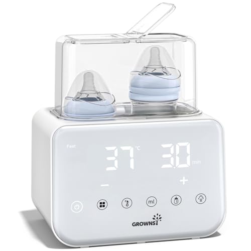 Aquente Biberões | Esterilizador de babetes | Aquecedor rápido de alimentos para bebés em 10 em 1 e descongelador aquecedor de ecrã LCD controlo preciso de temperatura para leite materno