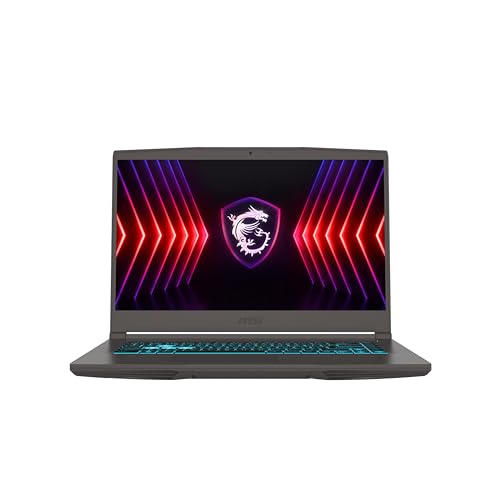 MSI Thin 15 B12UC-1842XES Computador portátil Full HD de 15,6" (Intel Core i5-12450H, 16 GB RAM, 512 GB SSD, NVIDIA RTX 3050, sem sistema operacional), cinzento - teclado QWERTY espanhol