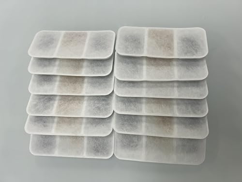 Faroro Filtro de fonte, 12 peças de filtros 12 peças de esponjas, adequado para WF01 fonte para gatos