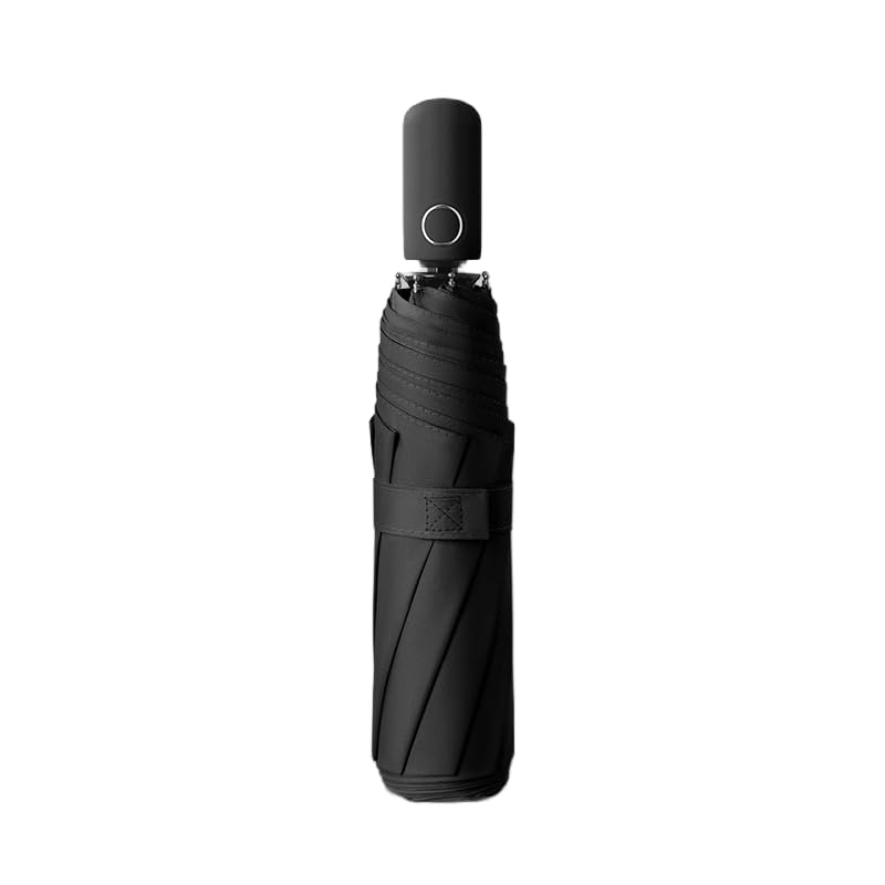Guarda-chuva dobrável de viagem compacto alça de abertura/fecho automático camada de revestimento bloqueio de tecido/proteção UV anti UPF 50 99,9% guarda-chuva de golfe portátil homens mulheres
