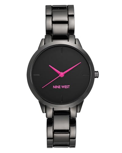 Nine West Relógio de pulso Gunmetal para mulher