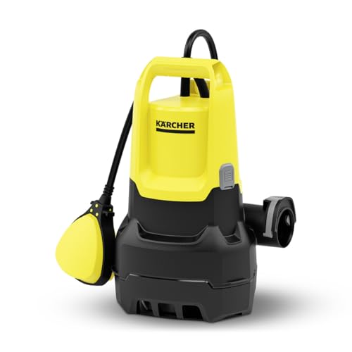 Kärcher SP 9.500 Dirt Bomba submersível de água suja, fluxo 9500 L/h, profundidade de imersão 7 m, tamanho partículas de sujidade 20 mm, nível de água restante 25 mm, pressão 0,6 bares