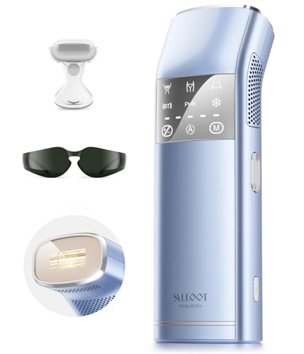 27J Luz dupla IPL máquina de depilação a laser, pulso quádruplo, arrefecimento de safira a 2 °C, modo PHR para Velo Rebelde, máquina de depilação luz de pressão para pernas, biquíni, axilas, rosto